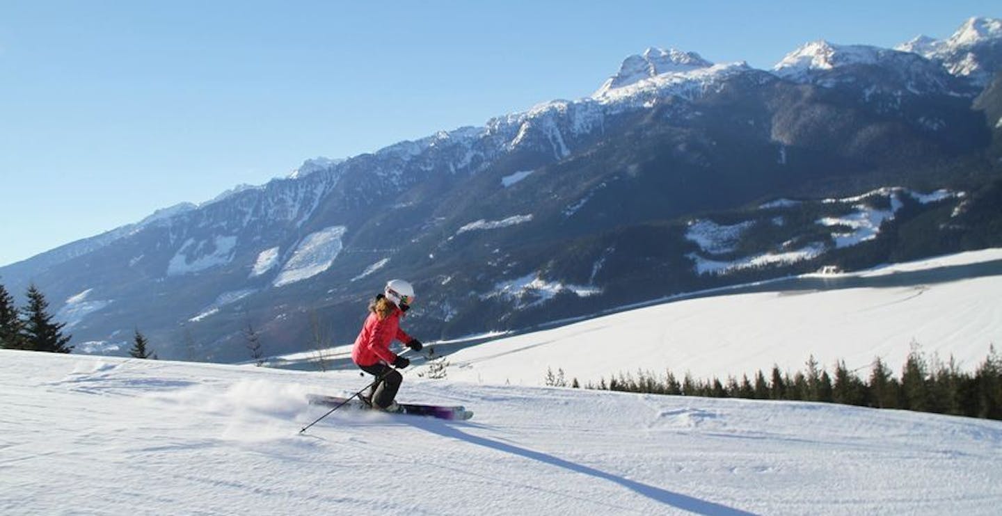 Sunshine trail Revelstoke Mountain Resort Cruising down Sunshine Trail