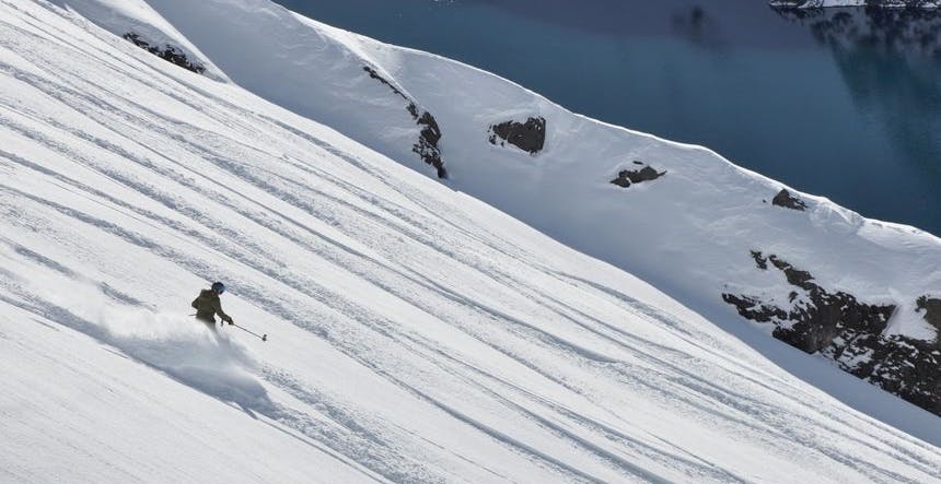 While not the gnarliest trail at Portillo, the Lake Run is one of our favourites for advanced skiers