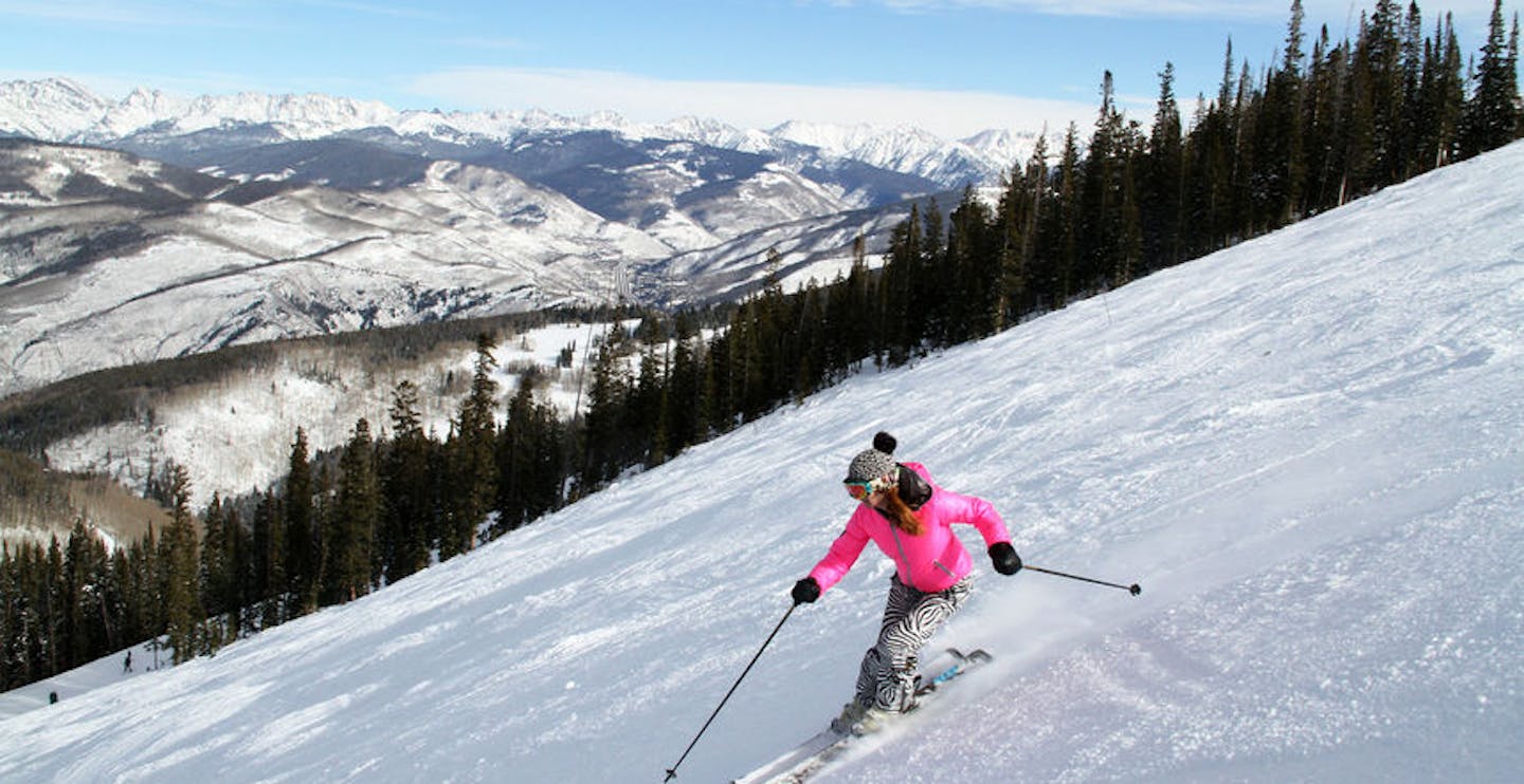 Views of Gore Range while skiing Beaver Creek | Photo Copyright: Greg Burke