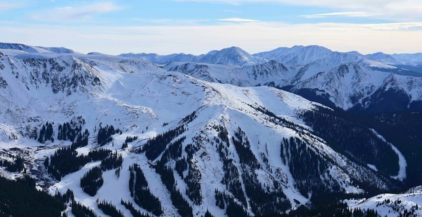 Looking down from A-Basin Summit