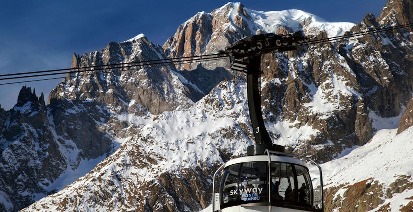 Take a ride on the Skyway Monte Blanco