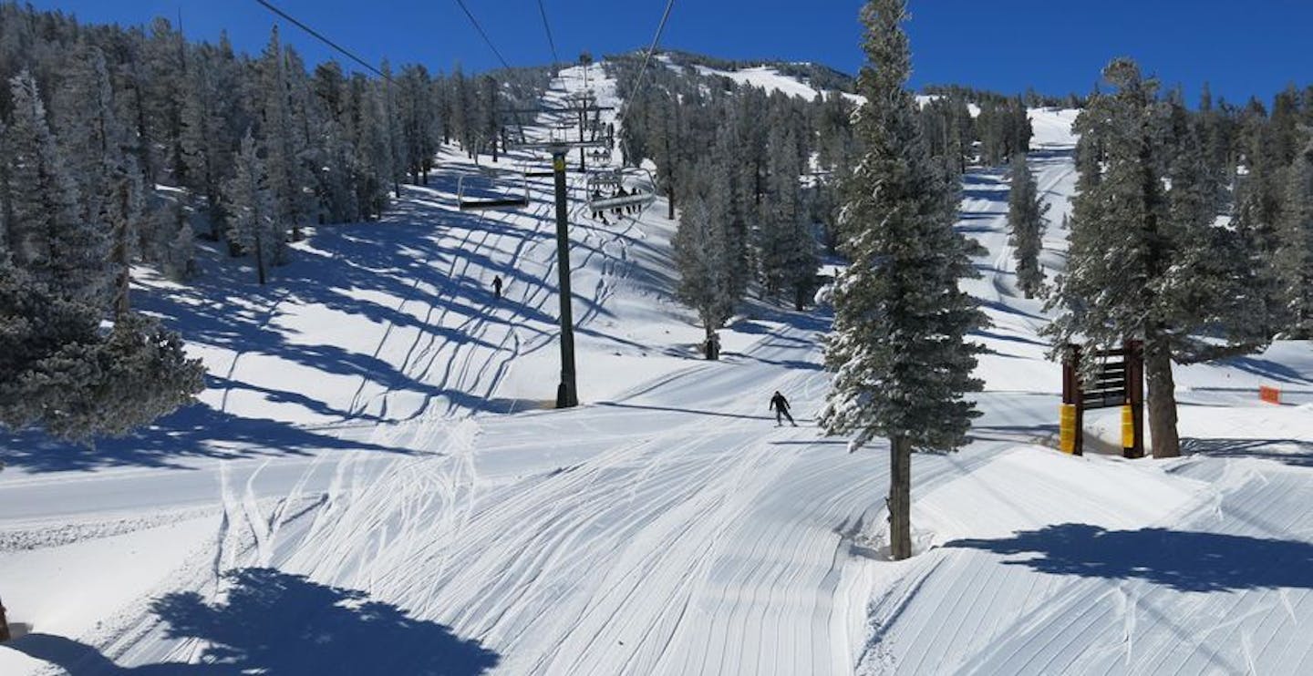 Tamarack chair on a powder day