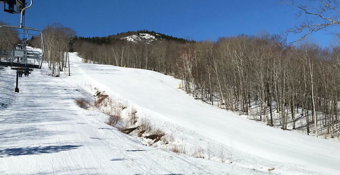 Ski the groomers on Ragged Mountain (Photo credit: Camden Snow Bowl)