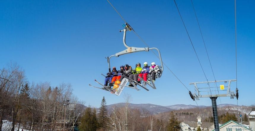 The high speed lift will whisk you up the mountain (Photo credit: Jiminy Peak)