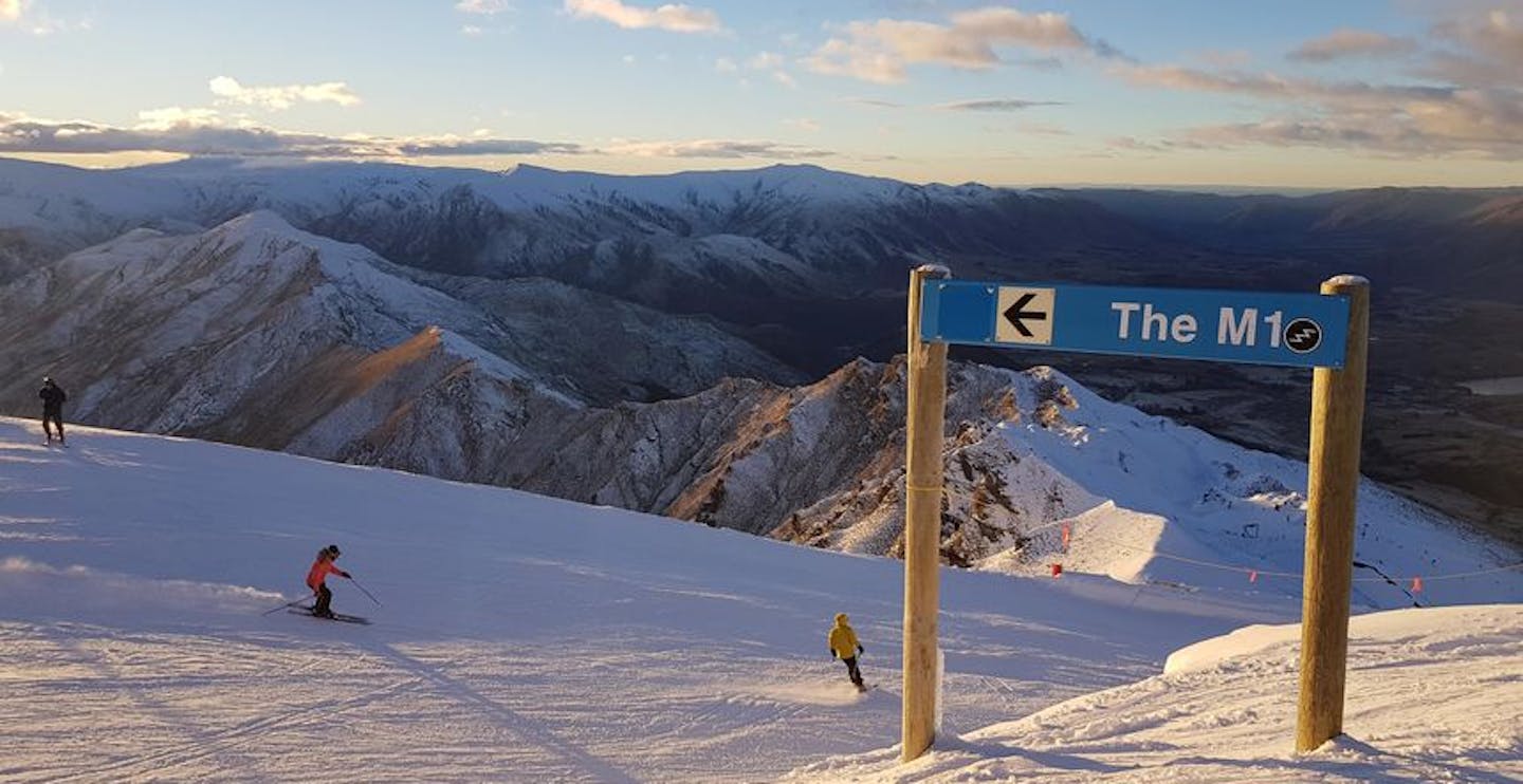 Cruise the blues at Coronet Peak