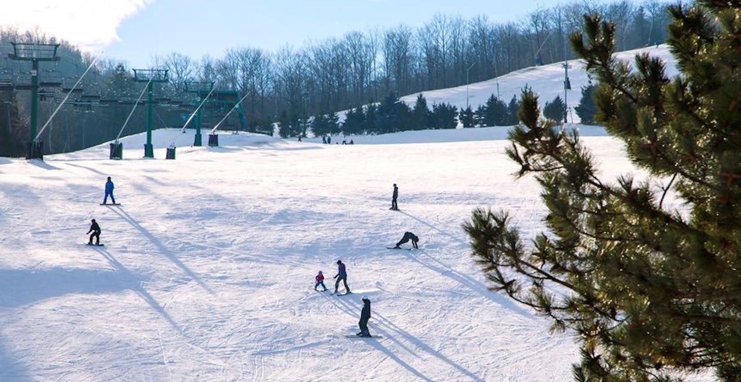 Blue Mountain’s family friendly beginner area 