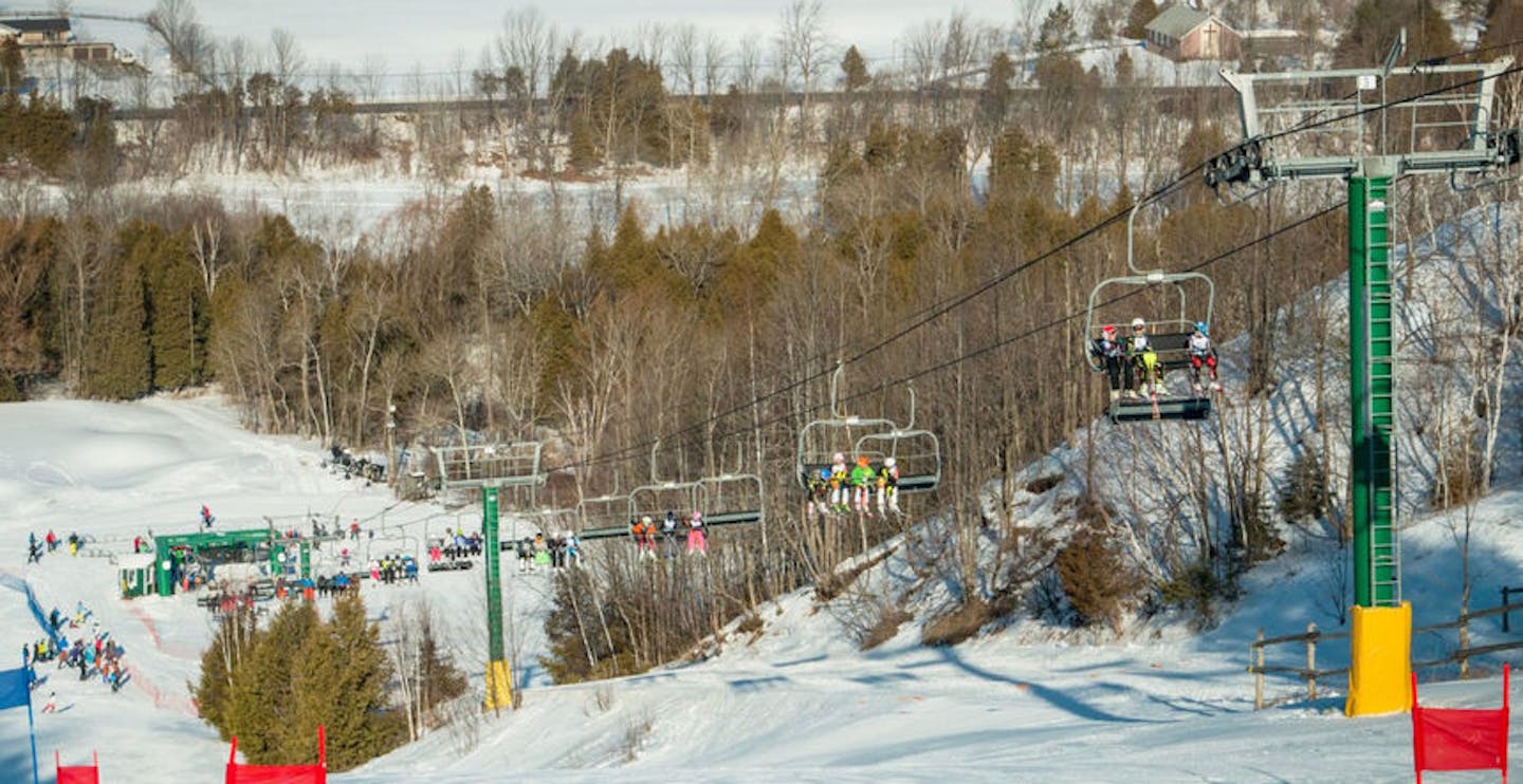 One of Hockley Valley’s family friendly runs (Photo credit: Hockley Valley Resort)