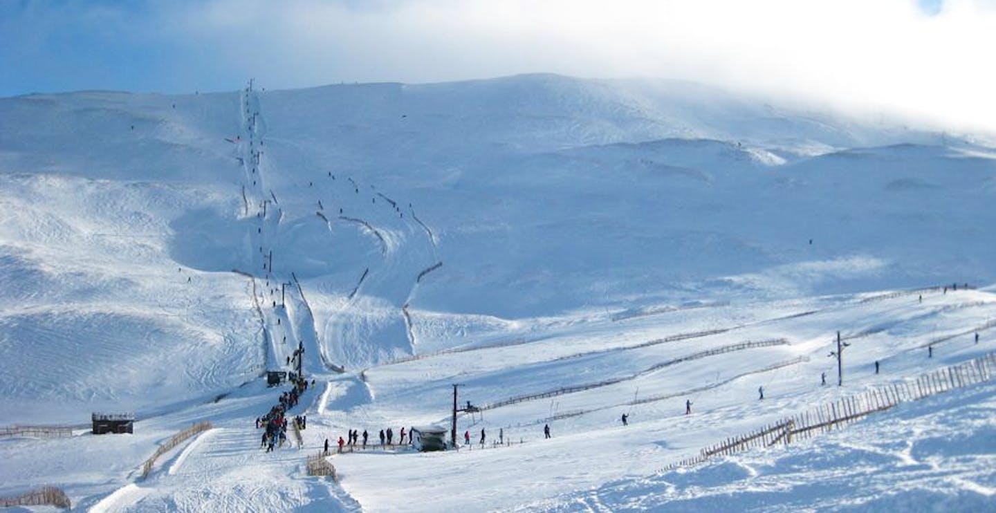 Glenshee has excellent snow but its easy access sees big queues on weekends