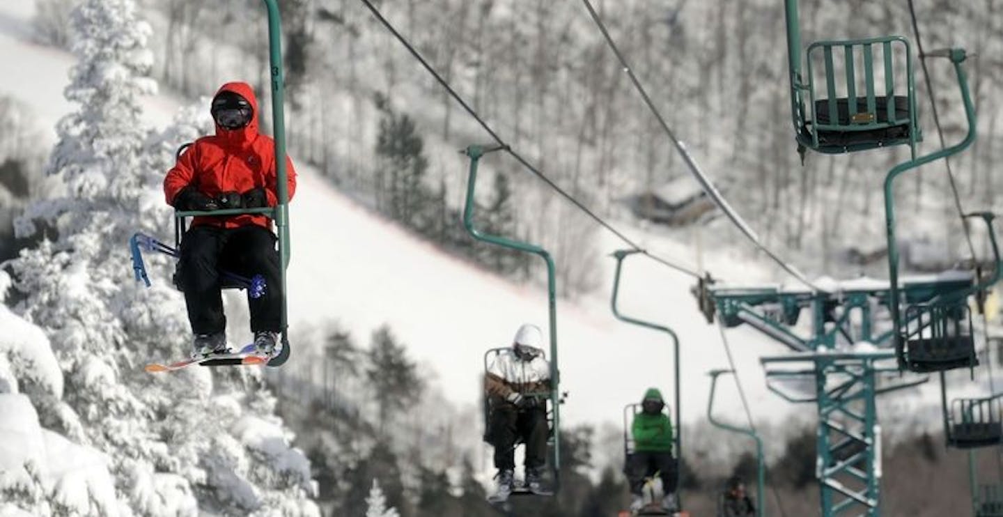 The iconic single chair lift
