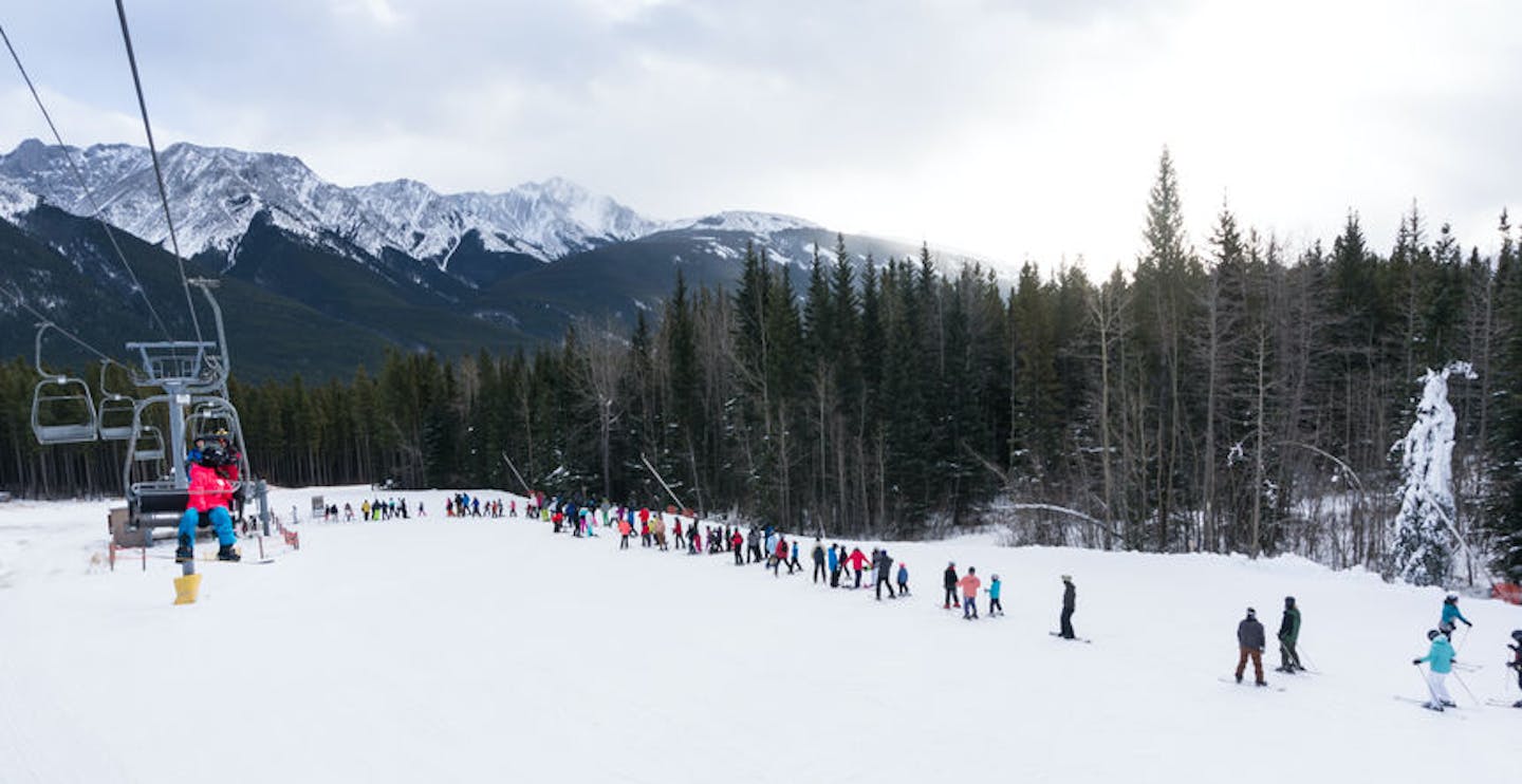 Just 45 minutes drive from Calgary, Nakiska is an easily accessible ski area