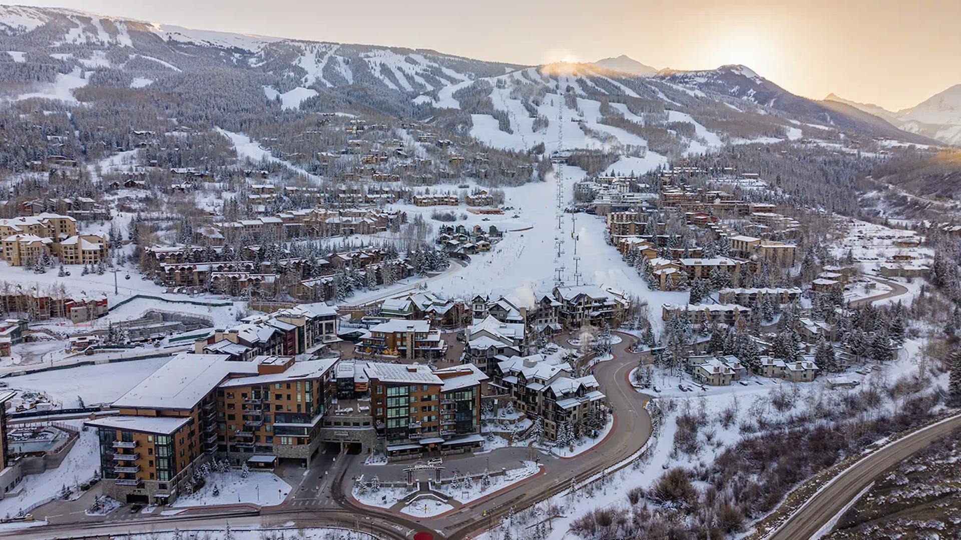 Dusk over Aspen Snowmass in Colorado, USA