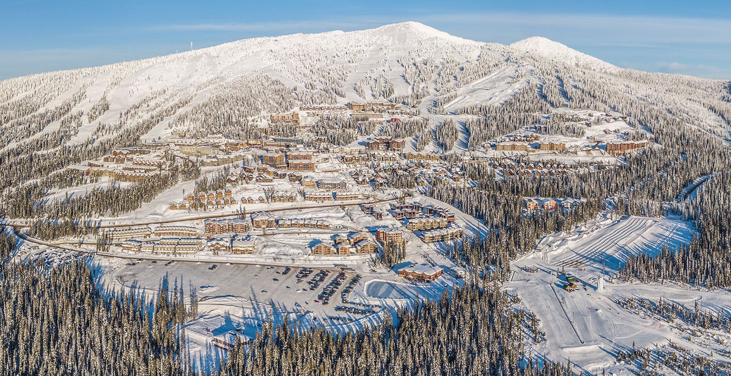 Wintery morning at Big White in British Columbia, Canada.