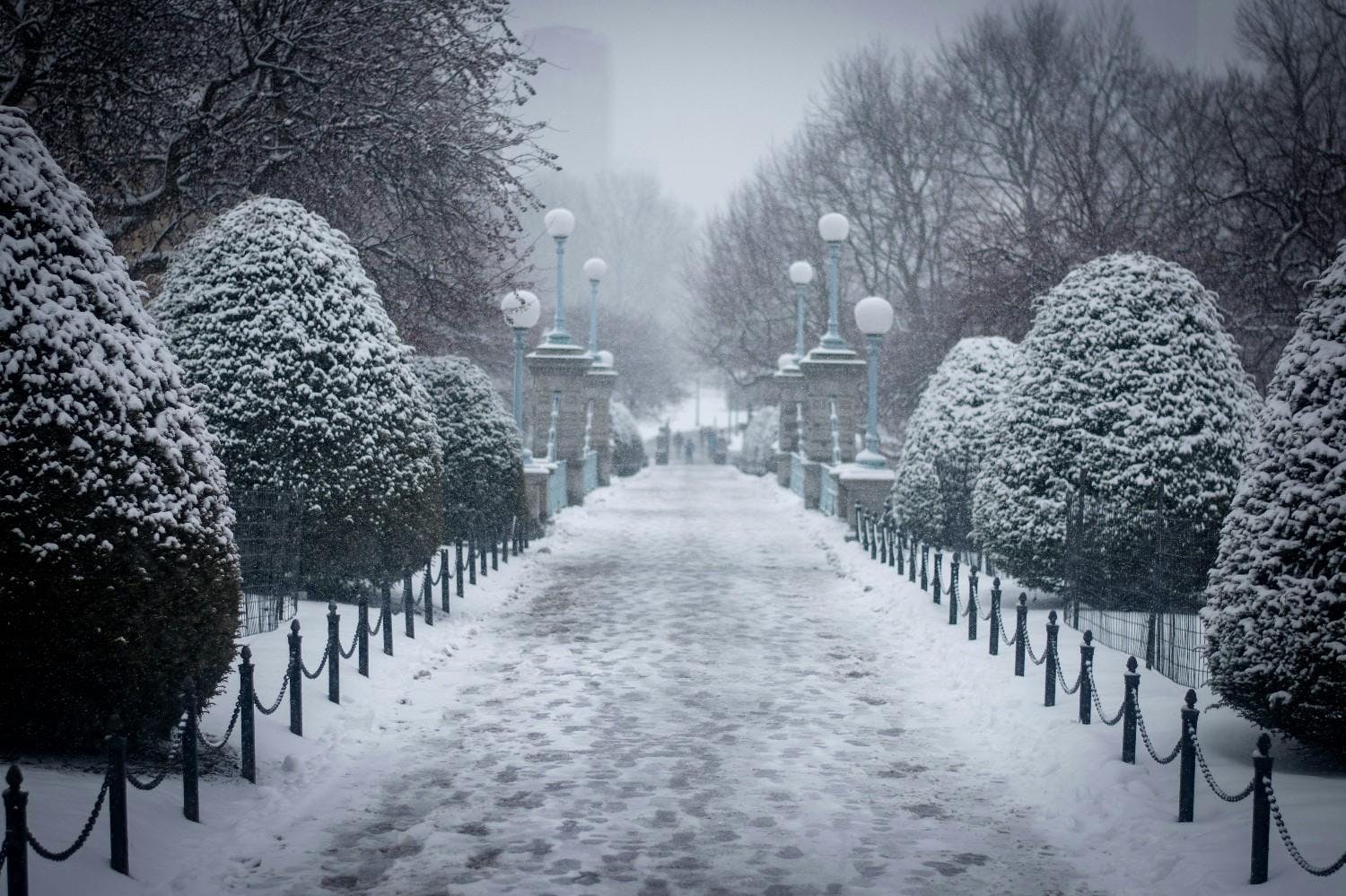 Boston, Massachusetts in winter.