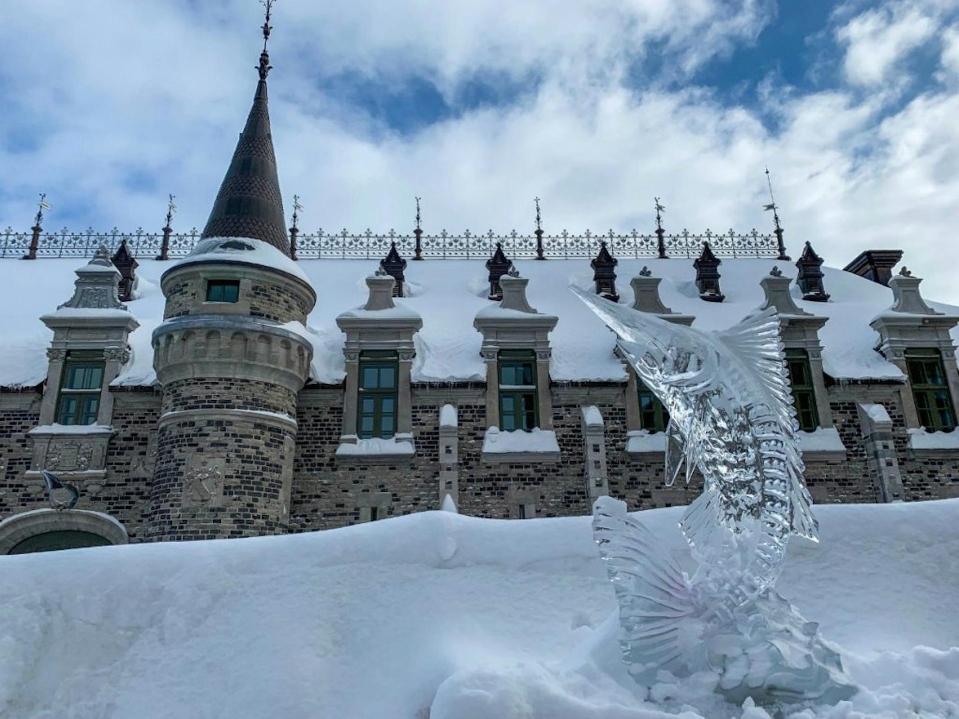 Quebec City, Quebec, covered in snow.