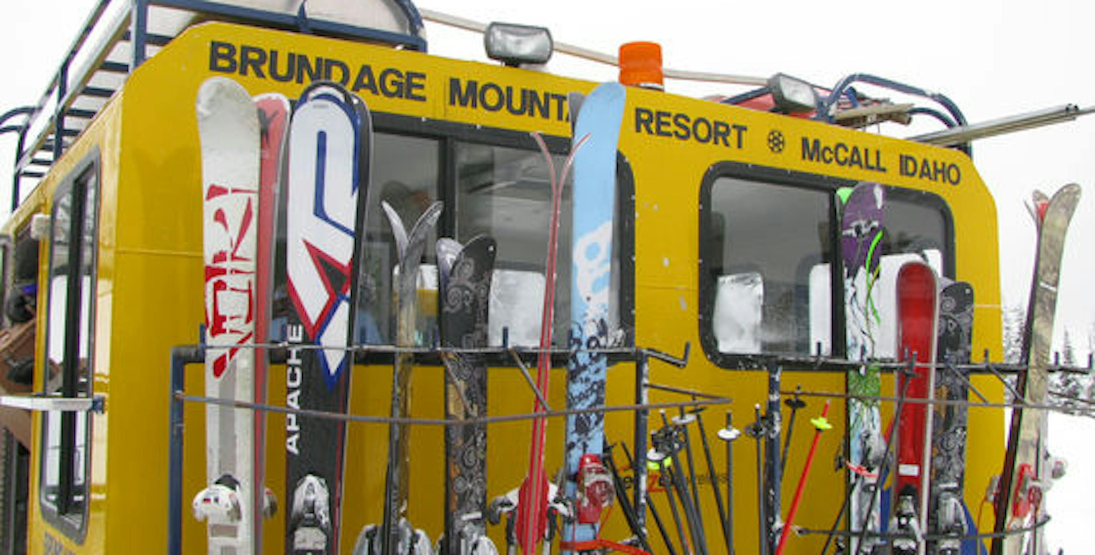 Brundage Mountain resort snowcat