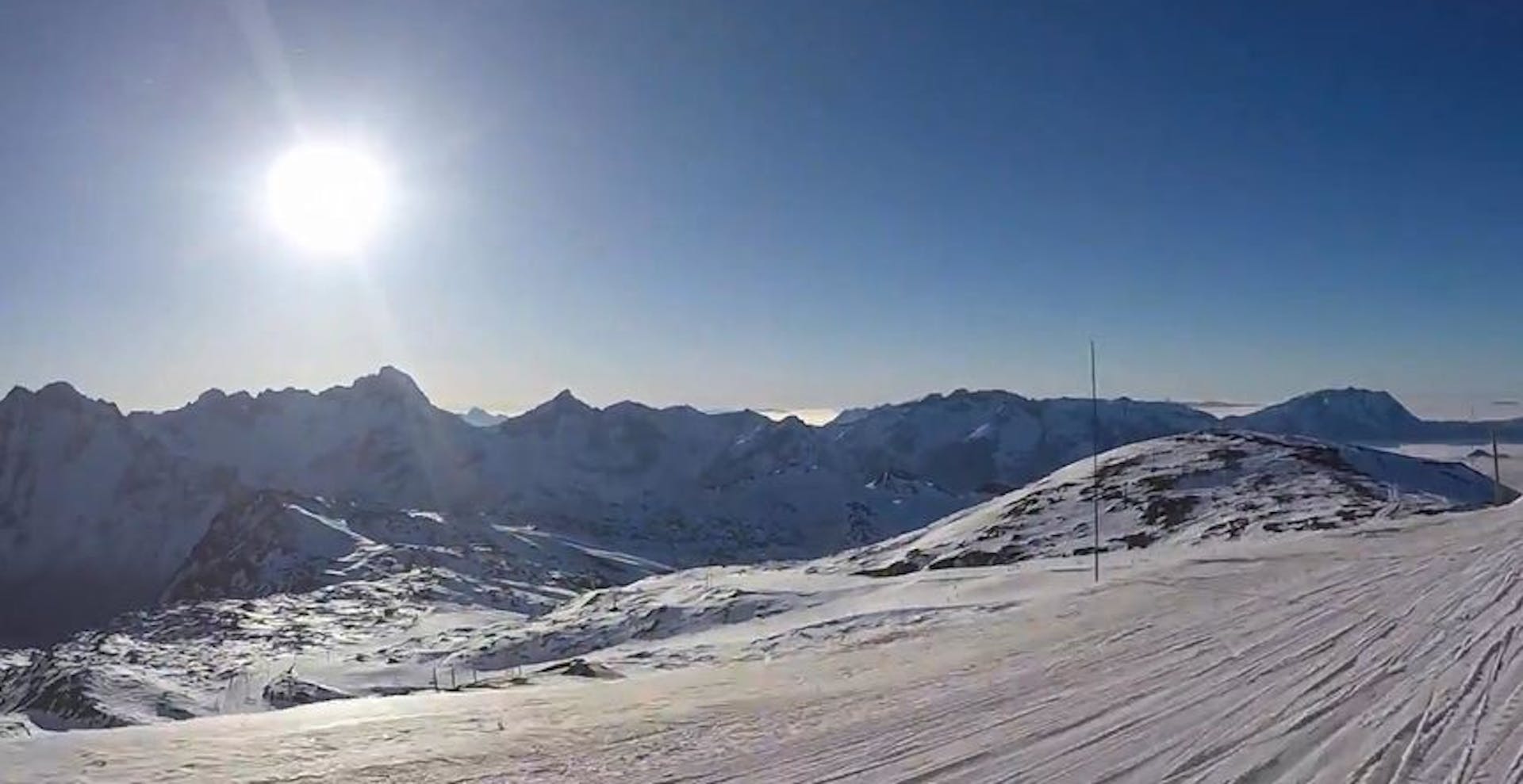 Ski snowsure slopes at Les Deux Alpes