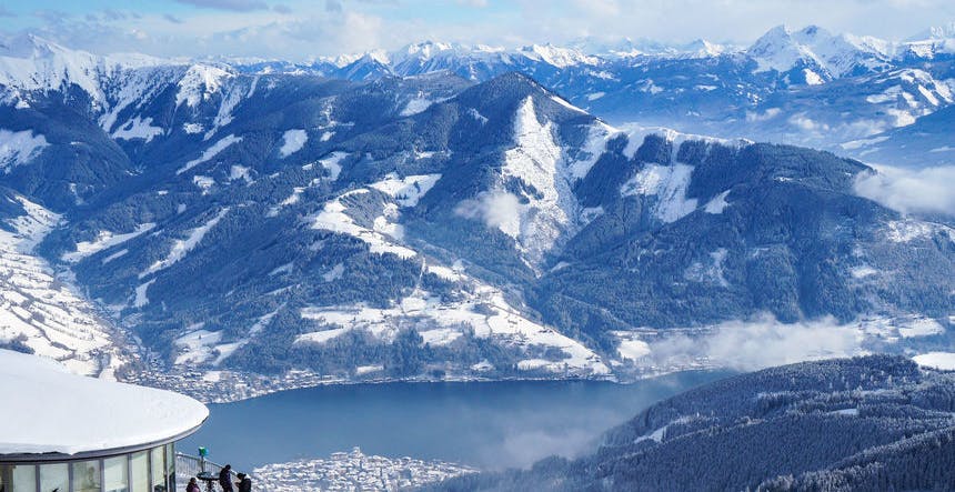 Ski at a unique location on the shoreline of Lake Zell