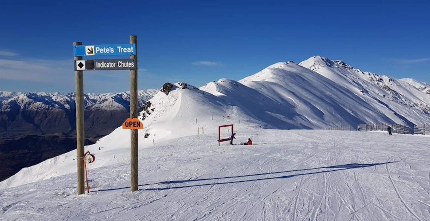 Chutes or blues? Treble Cone has great intermediate and advanced terrain