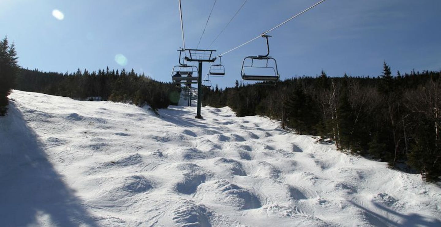 Take the Wildcat Express Quad to the summit