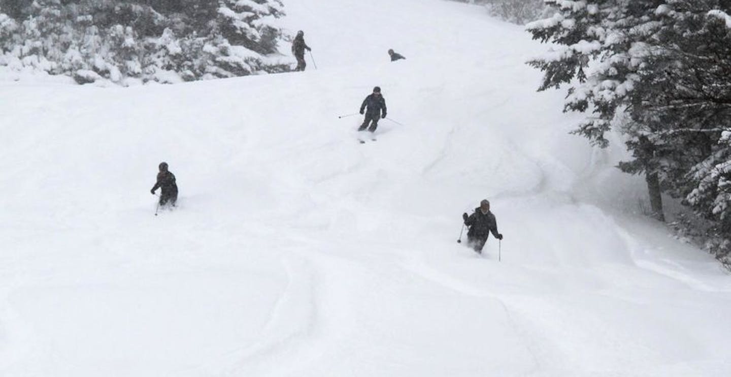 Powder mornings at Lincoln Peak