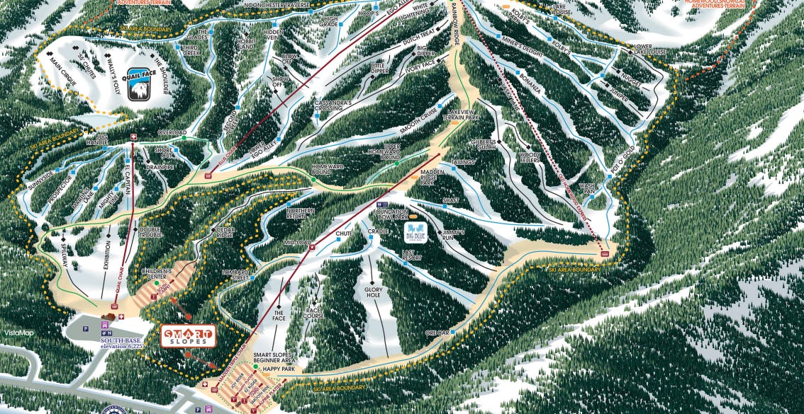 Homewood Mountain resort trail map