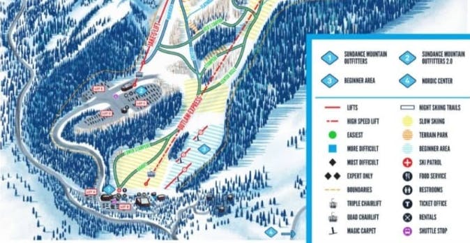 Sundance Resort Trail Map