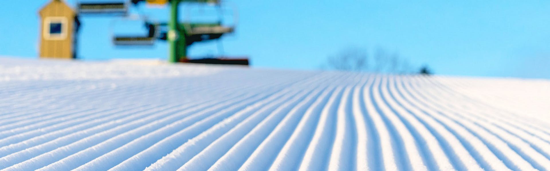 Well-groomed corduroy at Whitetail Resort near Washington, D.C., USA.