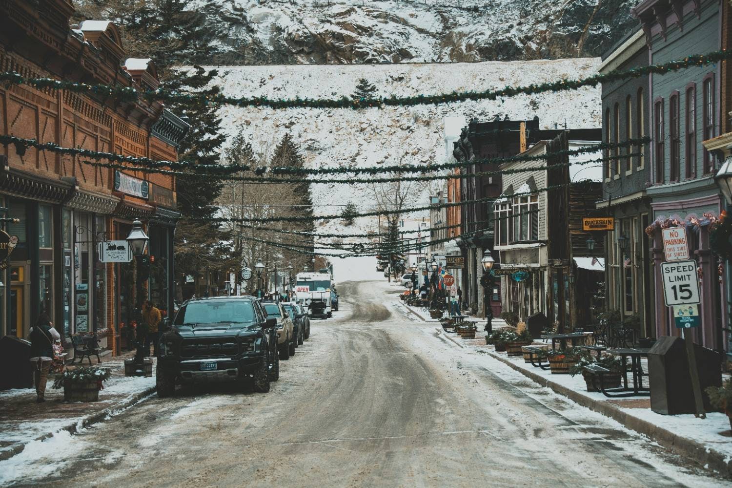 Concord, New Hampshire, USA, covered in snow.