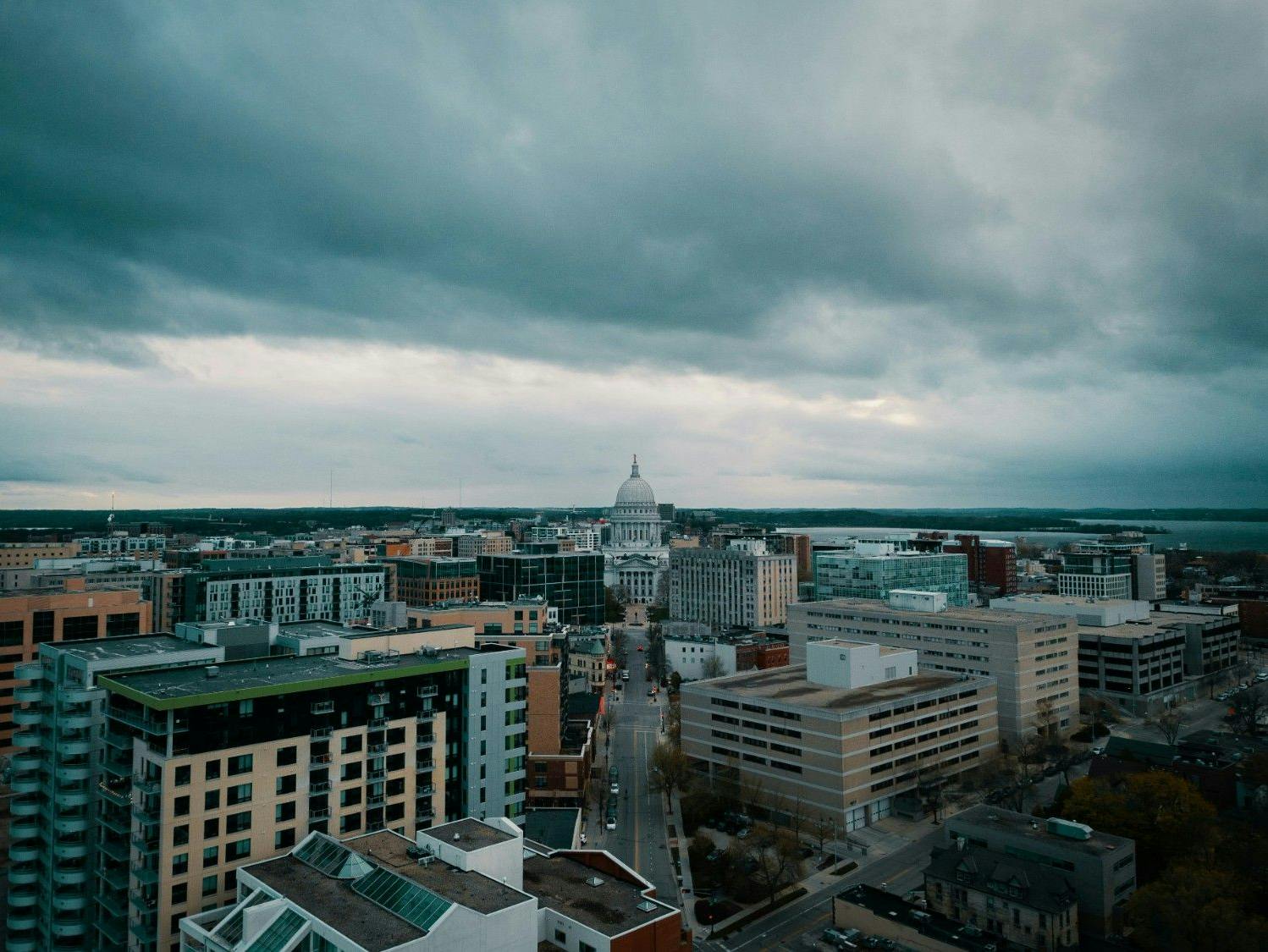 Madison, Wisconsin, in the winter.