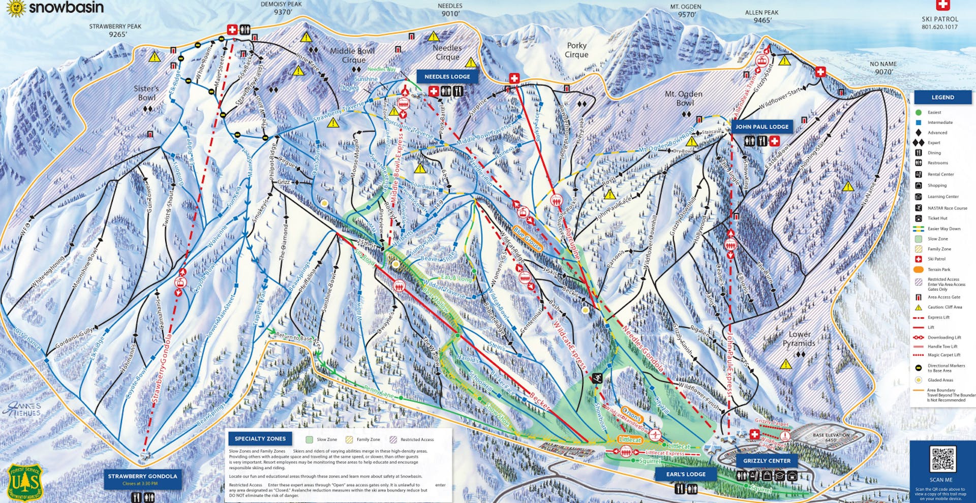 Snowbasin Trail Map