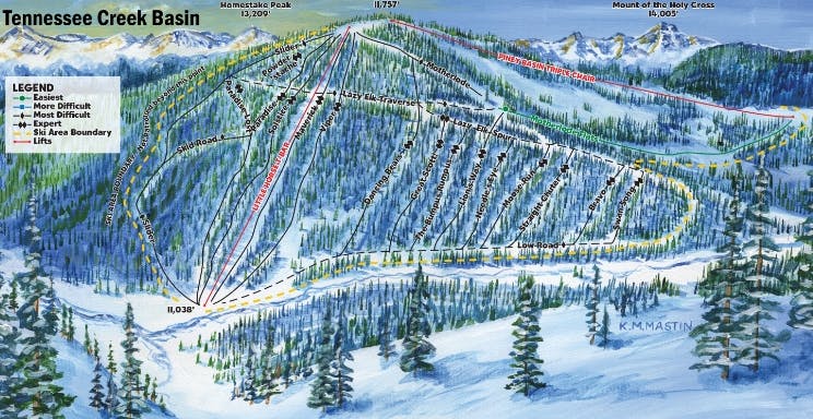 Ski Cooper Trail Map