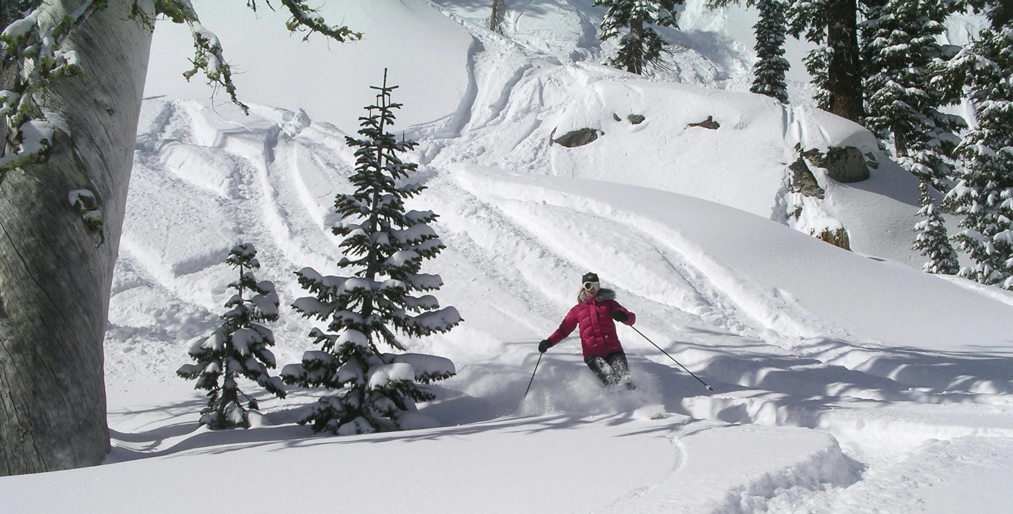 Skiing in Palisades 