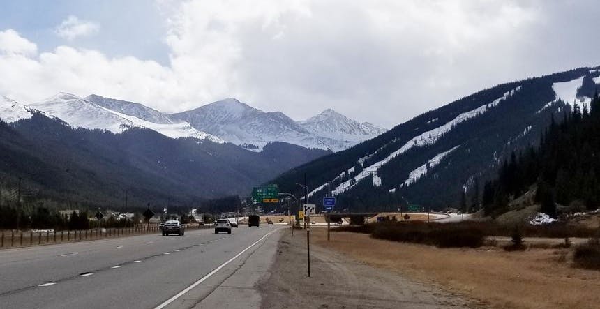 Copper Mountain exit westbound