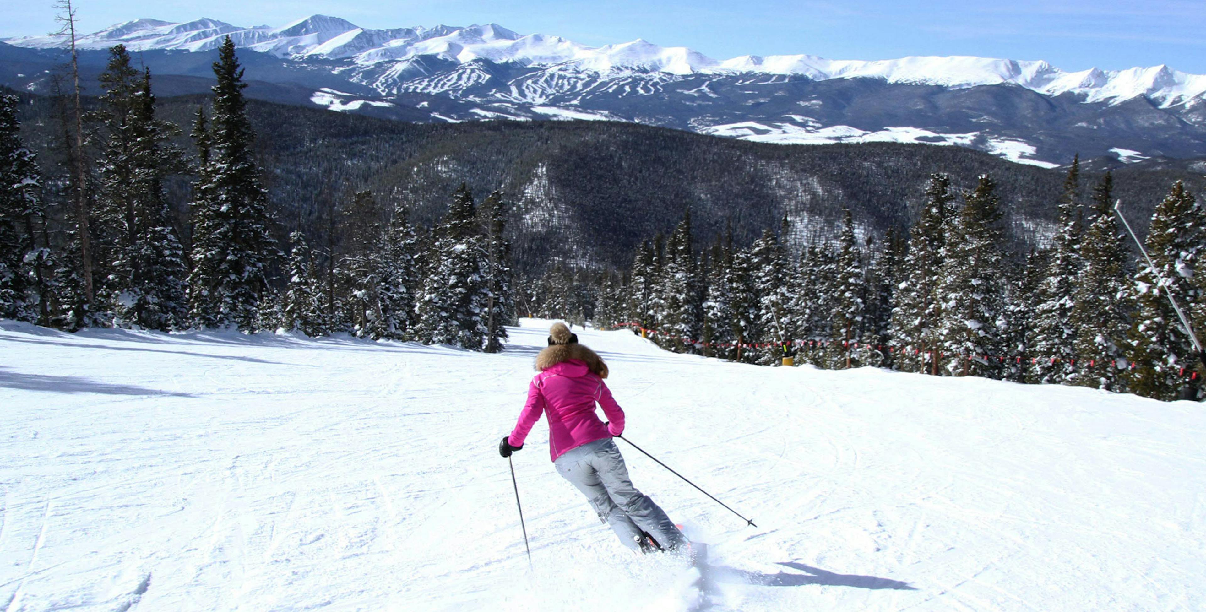 Heather Burke skiing at keystone ski resort