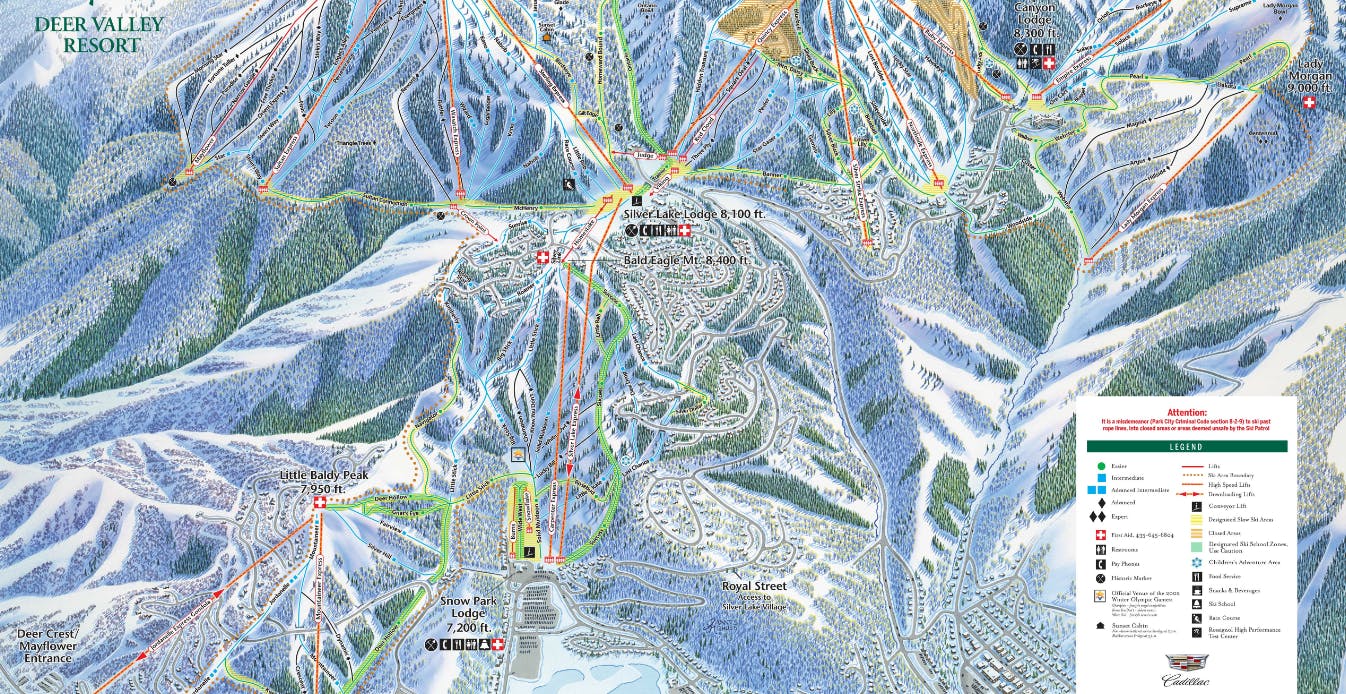 Deer Valley Trail Map