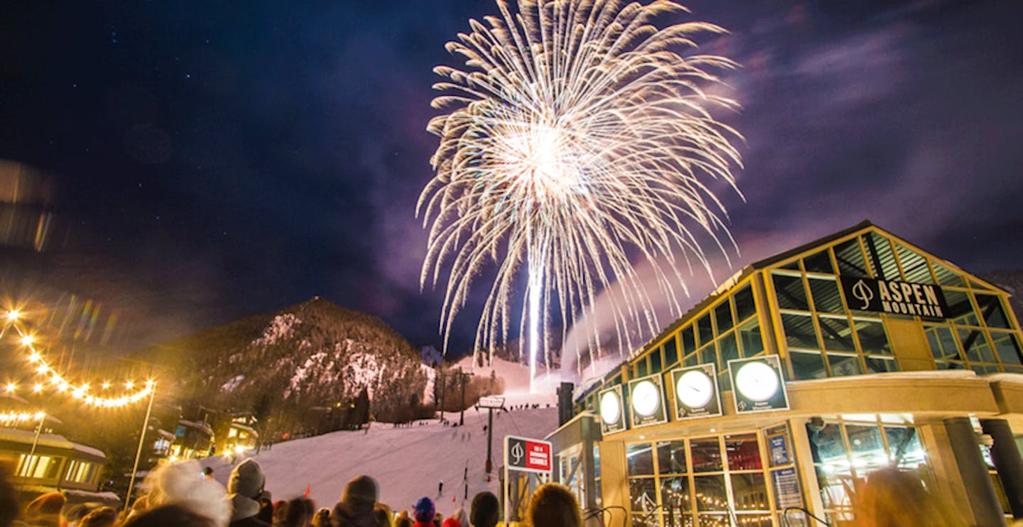 Fireworks at Aspen Mountain