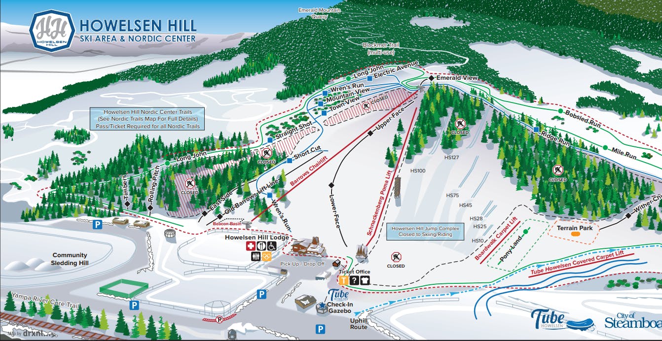 Howelsen Hill Ski Trail Map