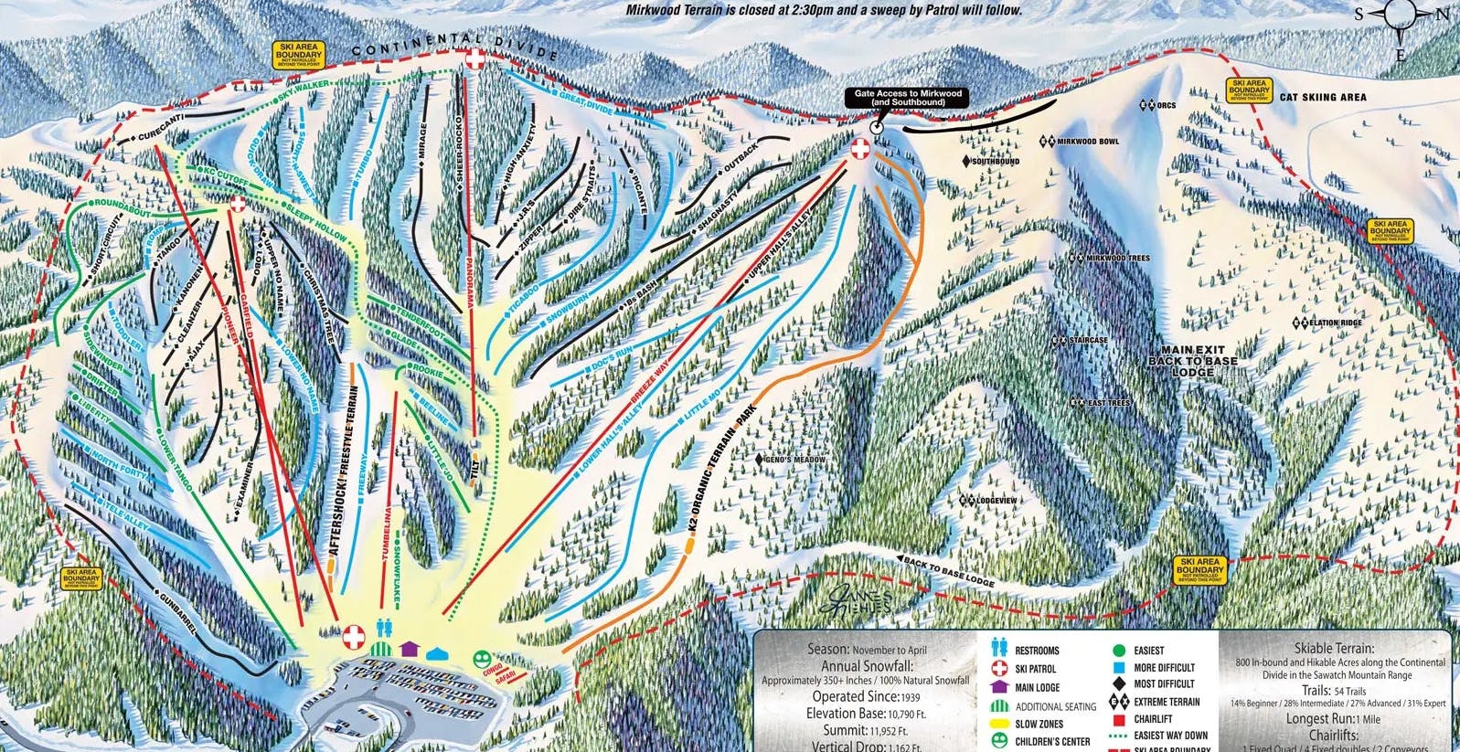 Monarch Mountain Trail Map