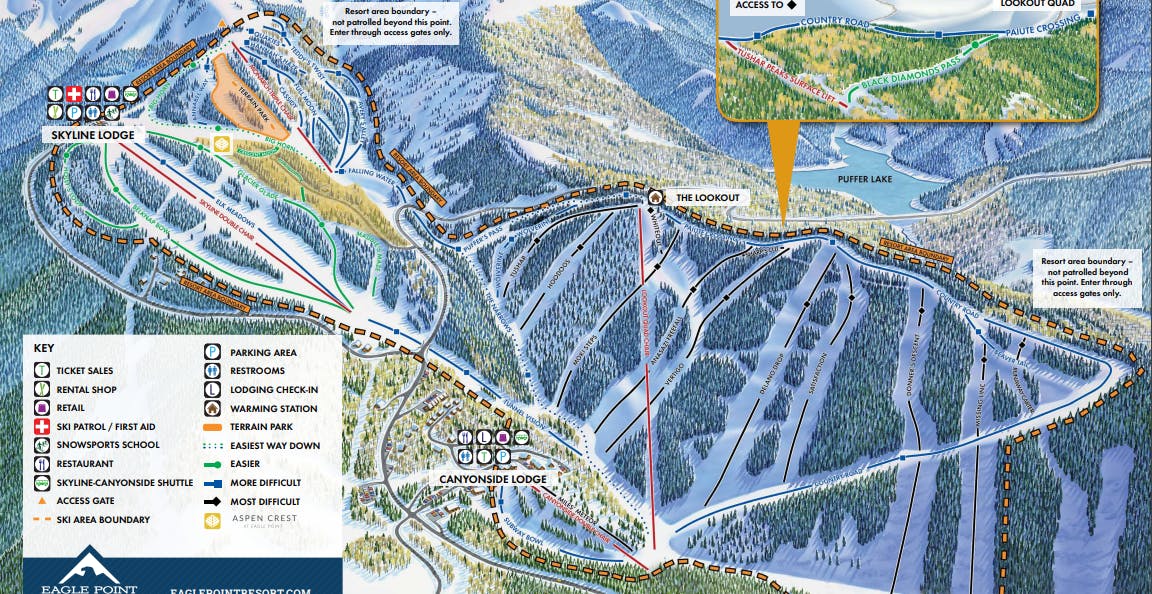 Eagle Point Resort Trail map