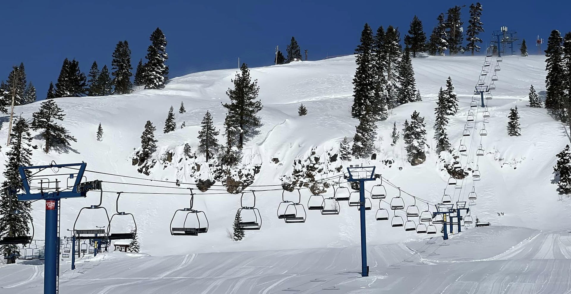 Donner Ski Ranch slopes and chairlift