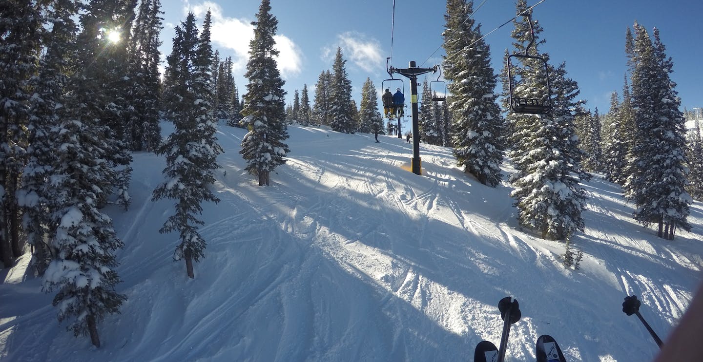 Winter Park mountain and chairlift