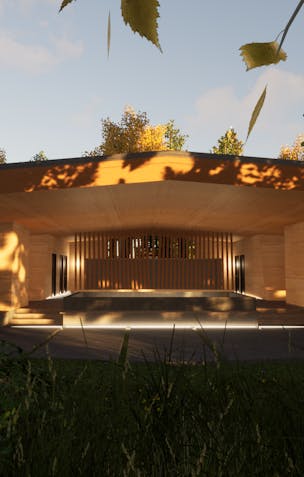 a rendering of the ofuro building pool