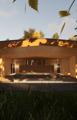 rendering of the ofuro building pool