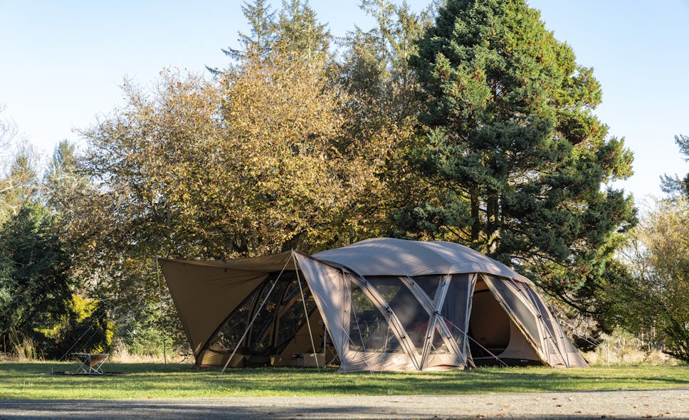 Glamping tent exterior