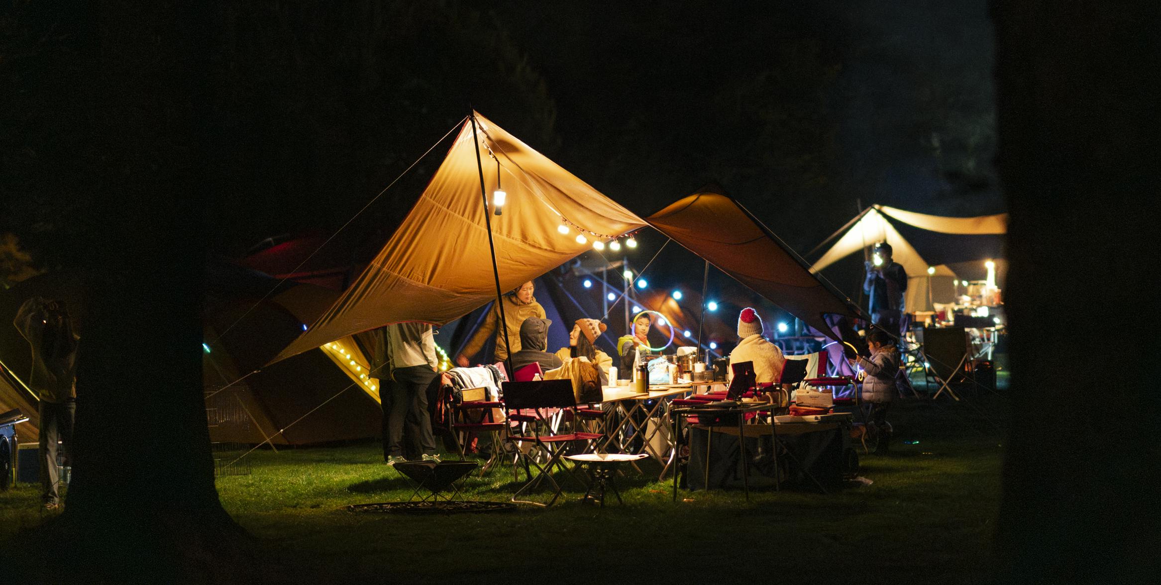 Camping at Snow Peak Campfield