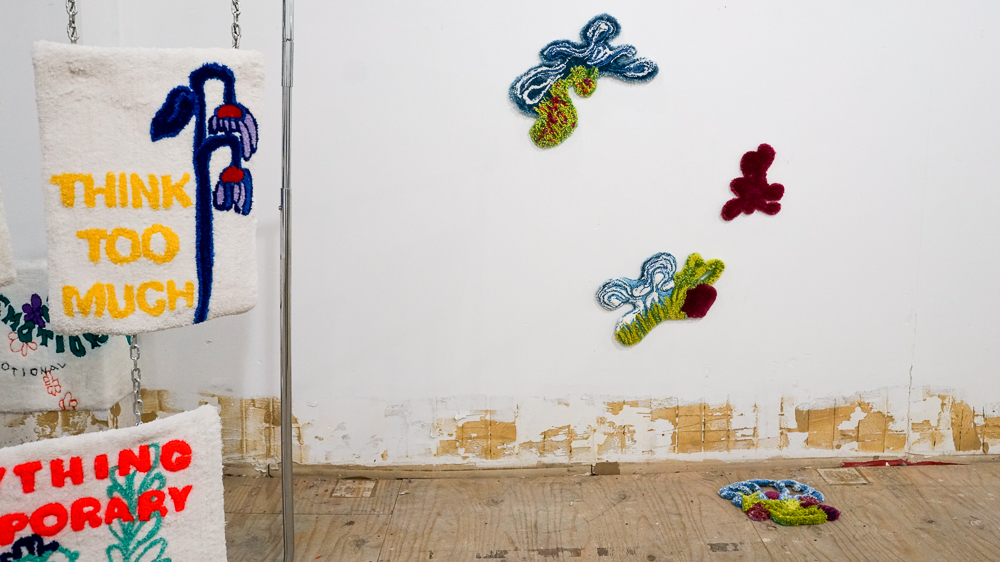 “Blobscape 1, 2, and 3” with "Jelly", Eliza Boyer, 2021