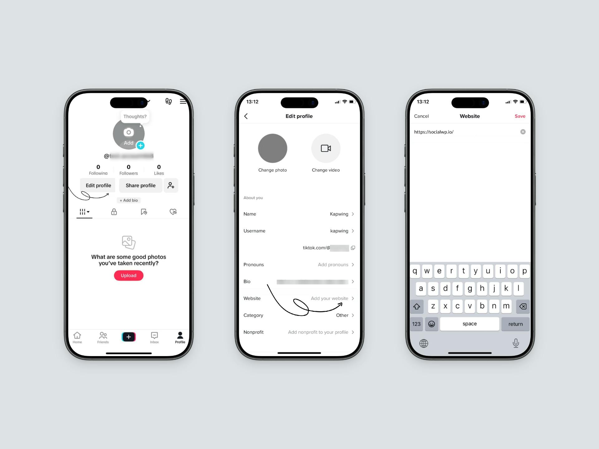Add link in bio TikTok native feature