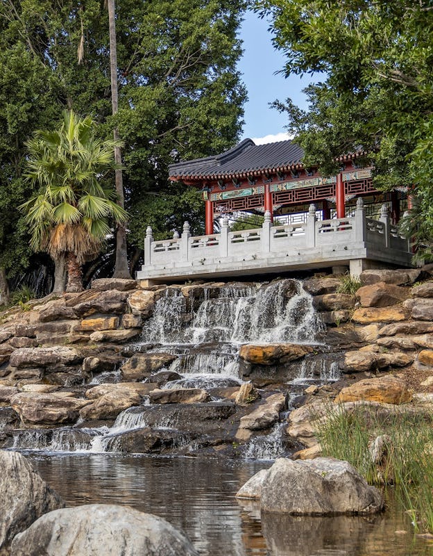 The scenic grounds of Chang Lai Yuan Chinese Gardens inside Nurragingy Reserve, Doonside in Sydney's west.
