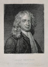 Sir Isaac Newton Gravure A. M. Monsaldi