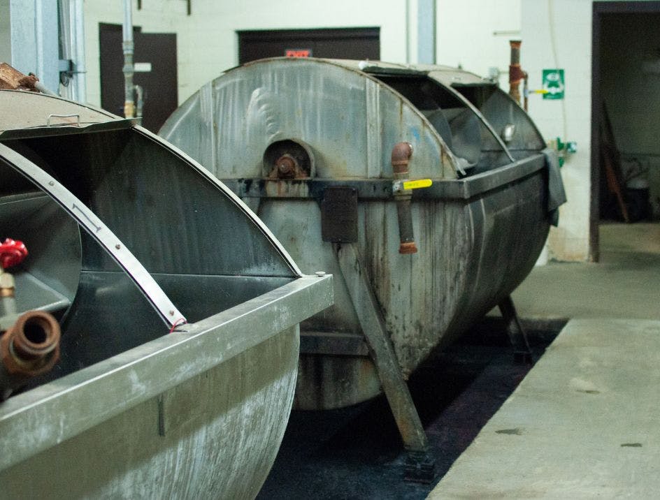 Sock rinsing machine used in the custom sock manufacturing process.